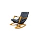 thumbnail image 1 of Silla Mecedora Con Apoya Brazo Lino Gris Oscuro, 1 of 3
