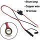 thumbnail image 3 of Arnés de terminales de junta tórica SAE de 2 pies, cable de 2 pines, extensión de arnés de terminales, cable de carga, cable de conexión SAE de desconexión rápida con fusible de 10 A, 5 paquetes., 3 of 7