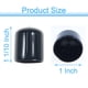 thumbnail image 2 of Tapón de goma Acocony redondo de PVC, diámetro interior de 1 pulgada, negro, x12, 2 of 5