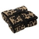 thumbnail image 1 of Manta de lana de medio terciopelo Manta de punto con estampado de leopardo para niños Manta de punto con forro polar Manta descalza con estampado de leopardo Manta de ensueño, 1 of 5