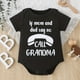 thumbnail image 1 of Baby Boys And Girls Casual "If Mom And Dad Say No Call Grandma" Short Sleeve Onesie Clothes For Summer, 1 of 5