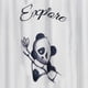 thumbnail image 2 of Cortina para Baño Estampada Pandita con Forro 2 Piezas, 2 of 4