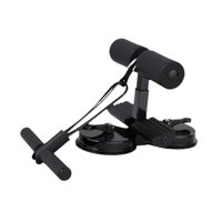 Magideal - Sitio Up Barra De Asistencia Soporte De Piso Equipo Sin Deslizamiento Barra De Abuso Ajustable Para La Máquina Para El Entrenamiento De Estómago De La Negro