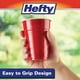 thumbnail image 5 of Vasos desechables de plástico Hefty Party On, 450 ml, rojos, 50 unidades, 5 of 6