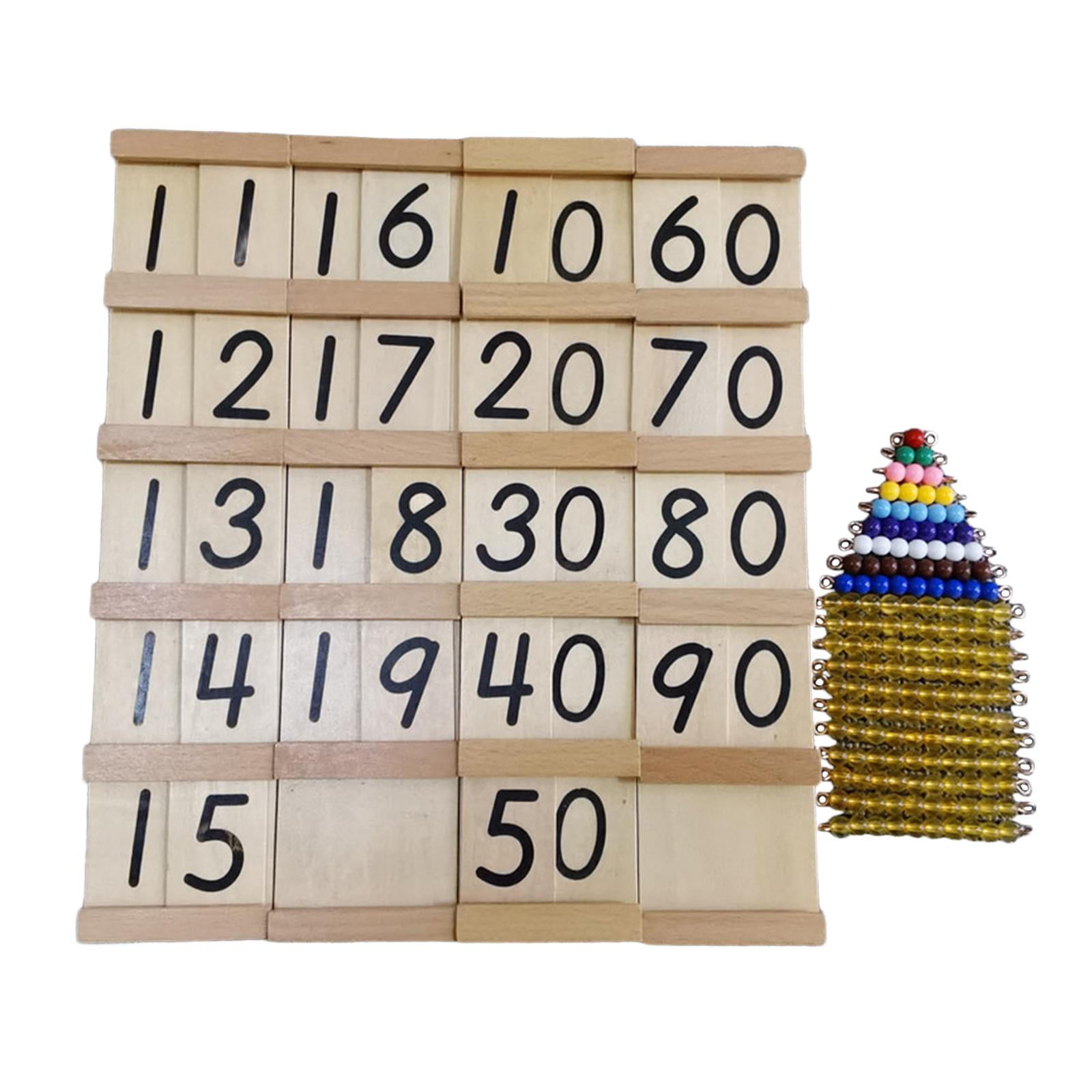 Bothyi - Juguete De Matemáticas Montessori, Tablero De Cien Matemáticas Montessori Para Niños, Regalo Del Día De Los Niños