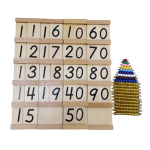 Bothyi - Juguete De Matemáticas Montessori, Tablero De Cien Matemáticas Montessori Para Niños, Regalo Del Día De Los Niños