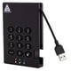 thumbnail image 1 of Disco duro externo portátil Apricorn Aegis Padlock 2TB, 1 of 5
