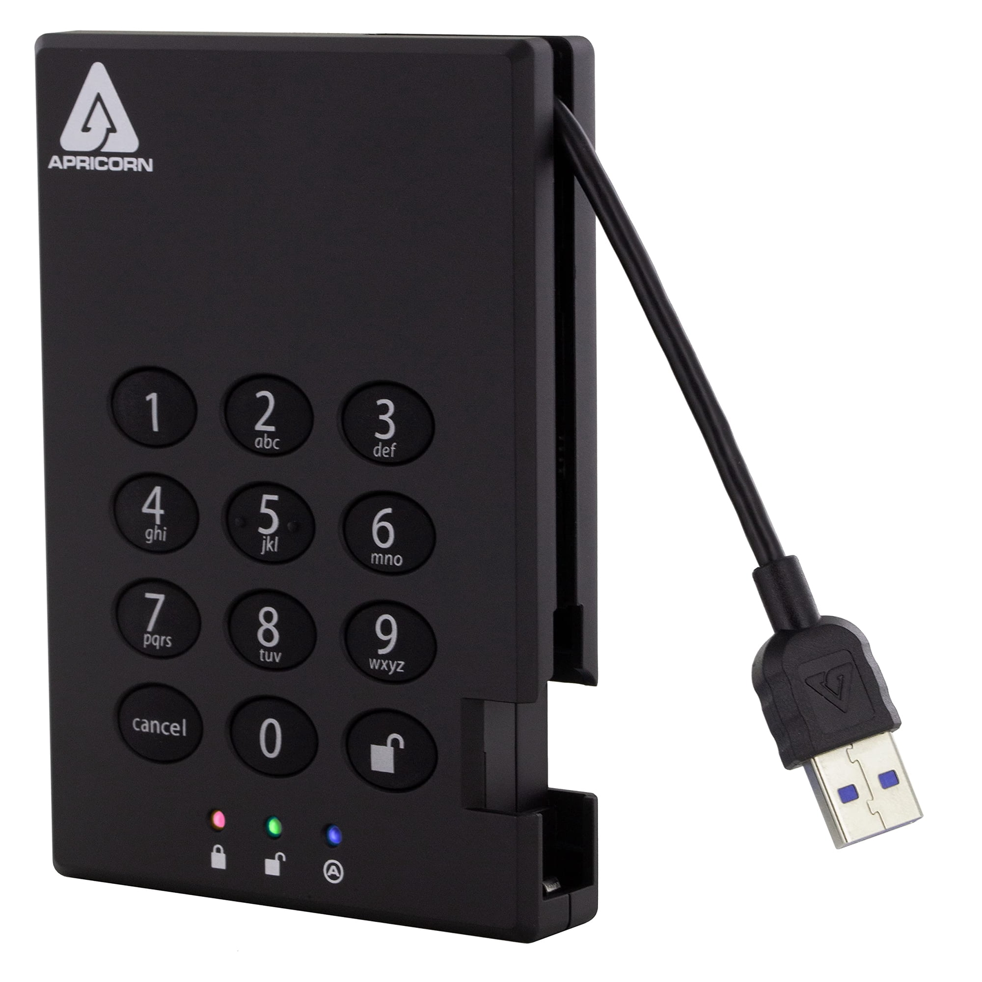 Disco Duro Externo Portátil Apricorn Aegis Padlock 2tb