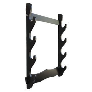 Magideal - Soporte De Soporte De Almacenamiento Soporte De Suspensión Soporte De Montaje En Pared Estante De Exhibición Para Wakizashi Tanto 4 Niveles 35X51Cm