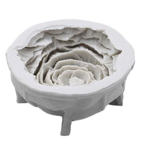 Bothyi - Modelo De Peonía, Resina De Silicona De Flor Duradera Diy Para Adorno De Chocolate, Fondant