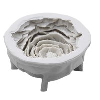 Bothyi - Modelo De Peonía, Resina De Silicona De Flor Duradera Diy Para Adorno De Chocolate, Fondant