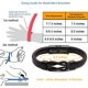 thumbnail image 3 of Knot Bracelet Gifts for Men, Leather Stainless Steel Knot Me, 3 of 3