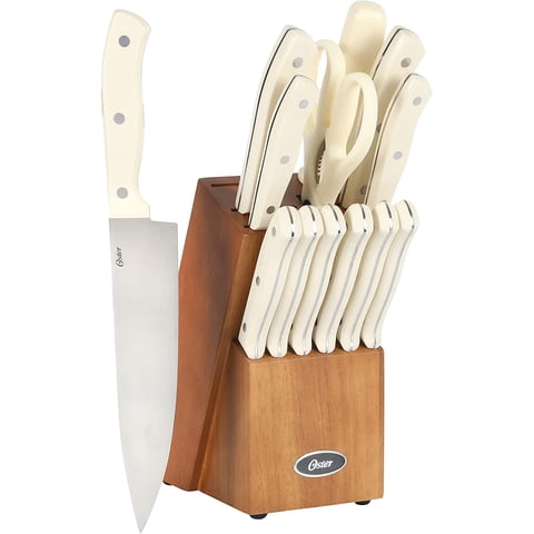 Juego De Bloques De Cuchillos De Cocina Oster Evansville, 14 Piezas