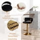 thumbnail image 2 of Juego de taburetes de bar Riknuxi Gold Velvet con respaldo bajo, 4 piezas, negro, 2 of 7