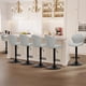 thumbnail image 1 of Juego de 6 taburetes de bar COLAMY, modernos, giratorios y ajustables, color gris, 1 of 4