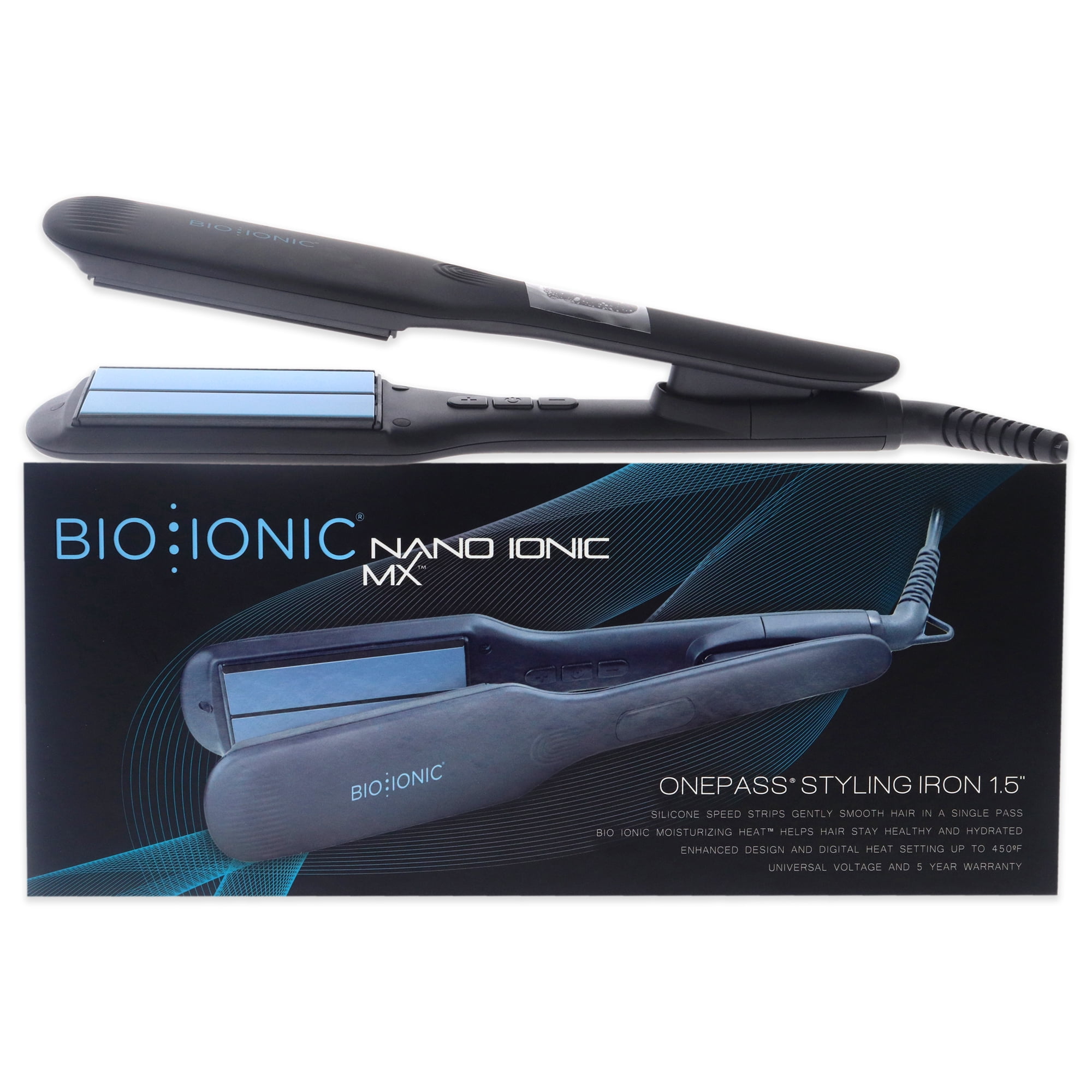 Plancha De Pelo Bio Ionic Onepass Nanoionic 1.5 Pulgadas