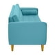 thumbnail image 5 of Sofa Retro 3cg Felpa 01 Turquesa, 5 of 6