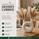 thumbnail image 4 of Florero Redondo Doble Blanco de Ceramica Decorativo Hogar, 4 of 10