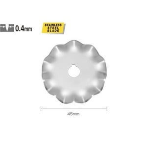 Olfa - Repuesto Cuchillo Rotativo Ondulado Wab45-1 45Mm 1Un.