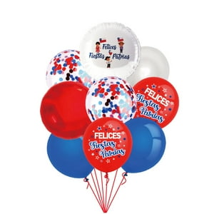 Genérico - Set De Globos Metalizados Diseño Fiestas Patrias 9 Pzas