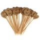 thumbnail image 1 of 50X Vintage Kraft Papel Heart Cupcake Topper Picks Picks Decoración De La Boda Amor, 1 of 5