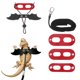 thumbnail image 1 of Arnés de Correa para Lagarto Dragón Barbudo Uxcell, Arnés de Correa de Lagarto con Alas de Dinosaurio Ajustable de Cuero Suave (S/M/L, 3 Piezas, Rojo), para Lagarto Dragón Barbudo Reptil Ardilla Rata, 1 of 7