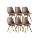 thumbnail image 1 of SILLA TULIP ECOCUERO MARRON X6, 1 of 3
