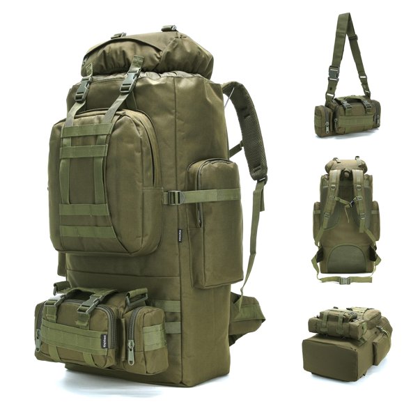 Mochila de Senderismo y Camping King'sGuard 100L con Sistema Molle