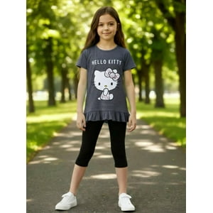 Conjunto Niña Hello Kitty Gris 6