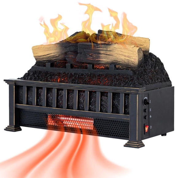 Leños eléctricos para chimenea Country Living 20" calefactor infrarrojo 400 pies²