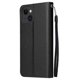 thumbnail image 4 of Funda Cartera para iPhone 15 con Tarjetero, Soporte y Cordón - Protección Negro, 4 of 5