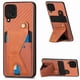 thumbnail image 1 of Funda Resistente para Samsung Galaxy A22 4G con Tarjetero y Soporte, Diseño Magnético Marrón, 1 of 5