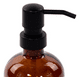 thumbnail image 2 of Dispensador De Jabón Vidrio Ámbar 450ml Jabonera Deco Marrón, 2 of 3