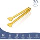 thumbnail image 2 of Pinzas Mini Lazycorner 20 Piezas de Acero Inoxidable, 2 of 3