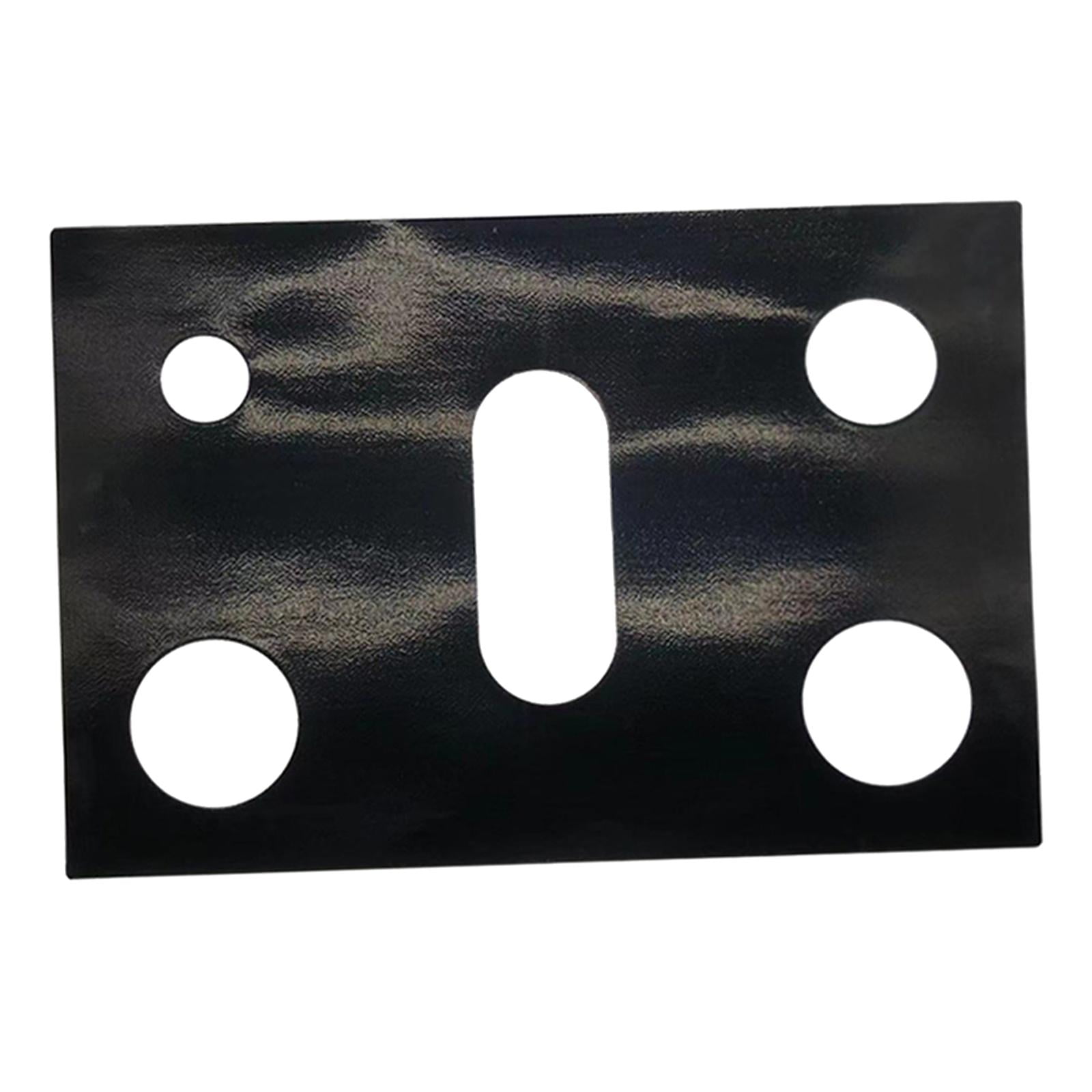Magideal - Cubiertas De Quemador De Estufa De 5 Orificios 16,3 "x 24,4" Alfombra De De Limpiar Protectores De Rango De Gas Antiadherentes Sin Bpa - Negro 0,3 Mm Negro 03 Mm