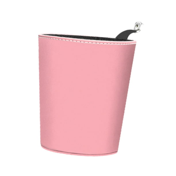 Cubo De Basura Para Coche, Accesorio Duradero Para Interior De Coche, Organizador Multifuncional, Color Rosa