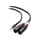 thumbnail image 2 of Cable de 3.5 mm 1/8 pulgadas TRS a 2 XLR Cable 6 pies Cable Matters, 2 of 2