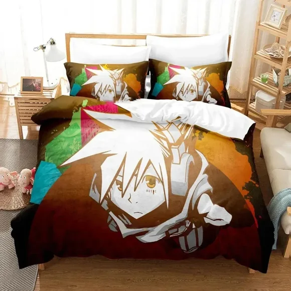 Neku Sakuraba World Ends Bedding Set Duvet Cover Bed Set Quilt Cover Pillowcase Comforter Size Boys Adult Bed Sheets
