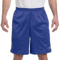 Pantalones Cortos Champion Long Mesh Para Hombre, Atléticos, Color Azul Real, Talla L