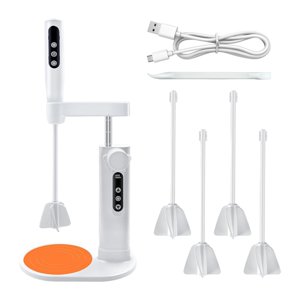 Bothyi - Mezclador De Resina Eléctrico Portátil Que Minimiza Las Burbujas Para Manualidades De Silicona Y Resina.