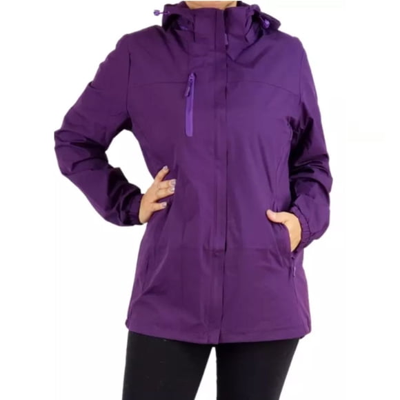 Corta Viento Mujer Parka Liviana Chaqueta Gorro H2