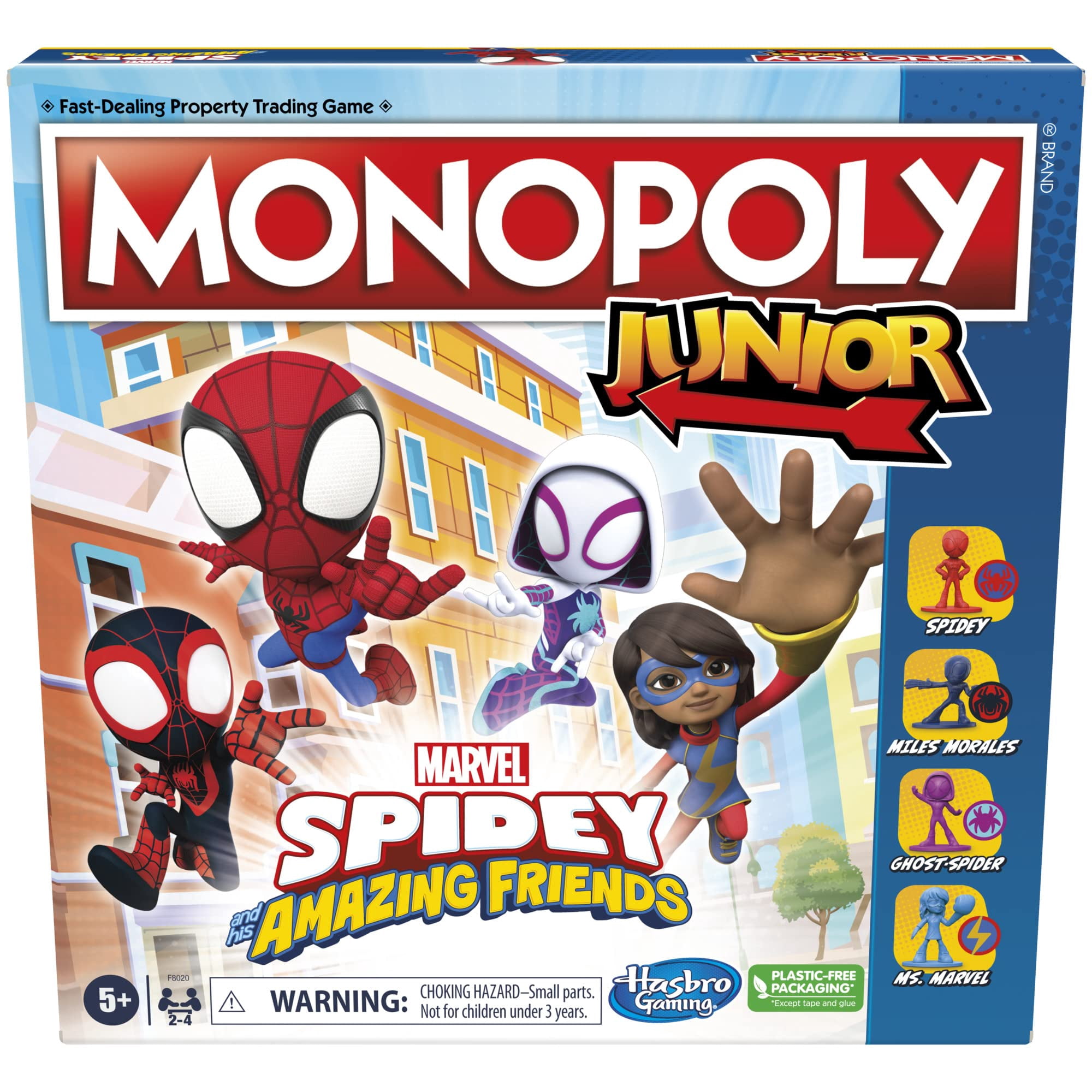 Juego De Mesa Hasbro Gaming Monopoly Junior Marvel Spidey 5+