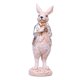 thumbnail image 5 of Estatua De Conejo De Pascua, Figura De Conejo Para Chimenea, Centro De Mesa, Pasillo, Flor Plateada, Ropa Plateada, 5 of 5