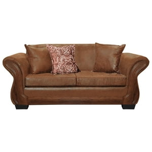 América Decora - Sofá Con Resorte Estructural 3 Personas Finis Envejecido Terracota X