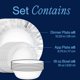 thumbnail image 2 of Corelle Vitrelle Juego de 18 Piezas para 6 Personas, Vidrio Triple Capa Resistente a Astillados, Platos y Tazones Redondos Ligeros, Arica, 2 of 7