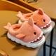 thumbnail image 2 of Pantuflas Niños De Felpa, Diseño De Tuburón, Anime, Kawaii Color Rosado Talla 36-37, 2 of 2