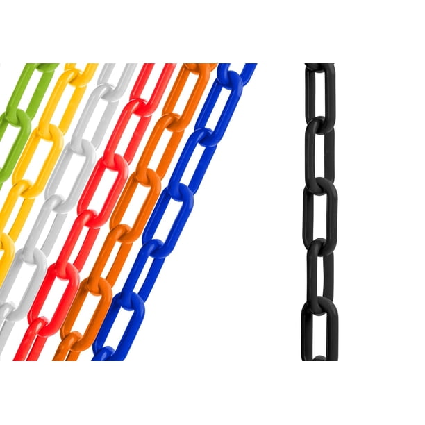Cadena de seguridad de plástico estadounidense, peso 2 x 30 m, con tecnología SunShield UV