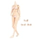 thumbnail image 4 of 1/6 Figura Femenina Cuerpo Desnudo Hombros Estrechos Con Cuello 12 '' Mu?eca Flexible Blanco A, 4 of 5