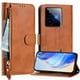 thumbnail image 1 of FOXDOCK Funda Tipo Cartera para Google Pixel 10 Pro XL 5G Cuero PU con Cremallera y Correa de Muñeca, Ranuras para Tarjetas, Soporte Plegable, Cierre Magnético, 1 of 5