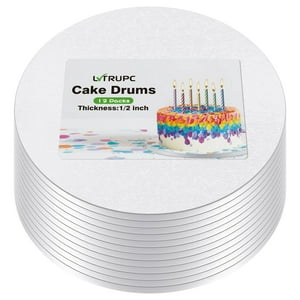 Tablas Para Tartas Lvtrupc, 14 Pulgadas, Redondas, 1,27 Cm De Grosor, 12 Unidades
